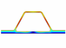 复合材料帽型结构件制造的硅橡胶芯模预制调型孔仿真分析