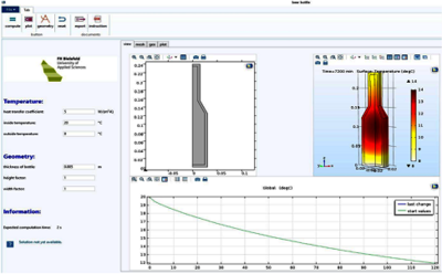 A Simulation App for Determining How Best to Cool a Beer Bottle