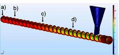 Multiphysics Simulation of the Material State in Single-Screw Extruder