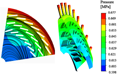 导流板增压的空心涡轮盘流固耦合优化