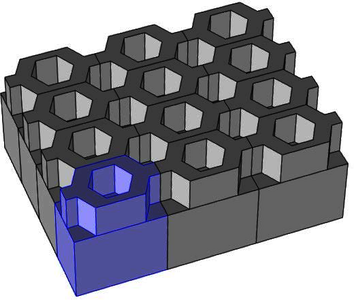 基于蜂窝结构的响应性结构色材料的设计与仿真