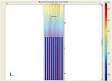 Simulation of Photonic Crystals Particle Filling by Electrospray