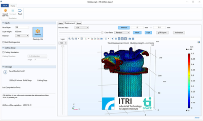 A Part-Scale Process Simulation App for Laser Powder Bed Fusion